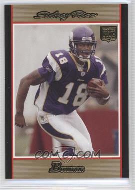 2007 Bowman - [Base] - Gold #149 - Sidney Rice