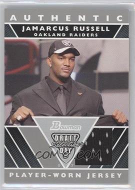 2007 Bowman - Draft Day Selections Relics #DJ-JR - JaMarcus Russell (Jersey)