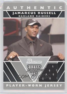 2007 Bowman - Draft Day Selections Relics #DJ-JR - JaMarcus Russell (Jersey)