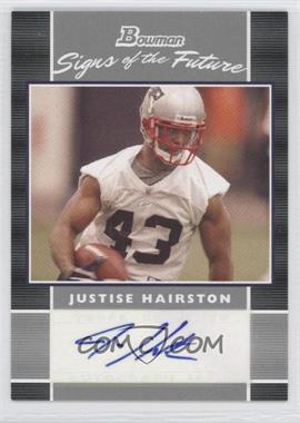 2007 Bowman - Signs of the Future #SF-JHA - Justice Hairston