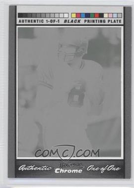 2007 Bowman Chrome - [Base] - Framed Printing Plate Black #BC176 - Matt Hasselbeck /1