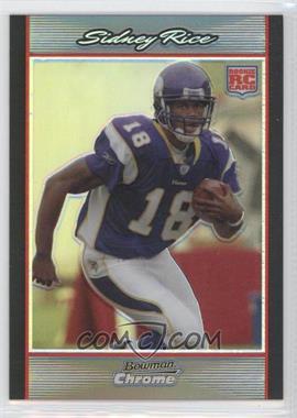 2007 Bowman Chrome - [Base] - Refractor #BC79 - Sidney Rice