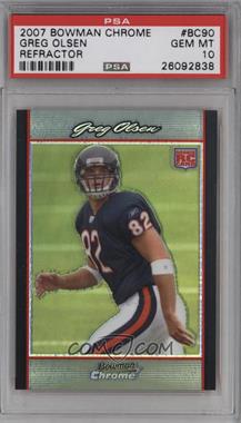 2007 Bowman Chrome - [Base] - Refractor #BC90 - Greg Olsen [PSA 10 GEM MT]