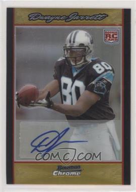 2007 Bowman Chrome - [Base] - Rookie Autographs Gold Refractor #BC77 - Dwayne Jarrett /50