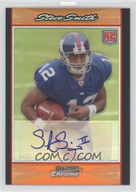 2007 Bowman Chrome - [Base] - Rookie Autographs Orange Refractor #BC86 - Steve Smith /25