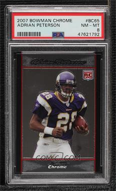 2007 Bowman Chrome - [Base] #BC65 - Adrian Peterson [PSA 8 NM‑MT]