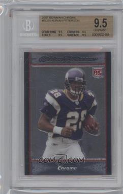 2007 Bowman Chrome - [Base] #BC65 - Adrian Peterson [BGS 9.5 GEM MINT]