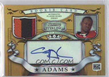 2007 Bowman Sterling - Box Loader [Base] - Rookie/Veteran Variations Gold Refractor Autographed Patch Relic #BSG-GA - Gaines Adams /250