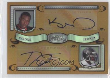 2007 Bowman Sterling - Dual Autographed Gold Refractors #BSHC-II - Kenny Irons, David Irons /250