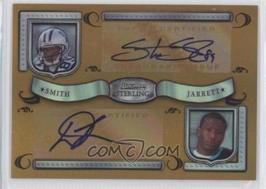 2007 Bowman Sterling - Dual Autographed Gold Refractors #BSHC-SJ - Steve Smith, Dwayne Jarrett /150