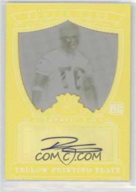 2007 Bowman Sterling - Rookie Autographs - Framed Printing Plate Yellow #BSRA-DWA - Darius Walker /1