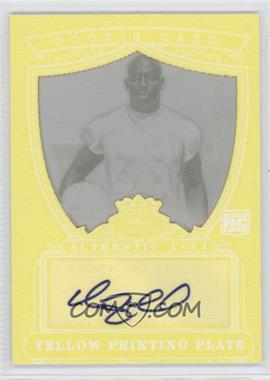 2007 Bowman Sterling - Rookie Autographs - Framed Printing Plate Yellow #BSRA-RH - Roy Hall /1