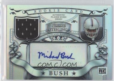 2007 Bowman Sterling - Rookie Relic Autographs - Refractor #BSRRA-MB - Michael Bush /199