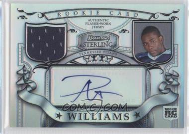 2007 Bowman Sterling - Rookie Relic Autographs - Refractor #BSRRA-PWI - Paul Williams /199