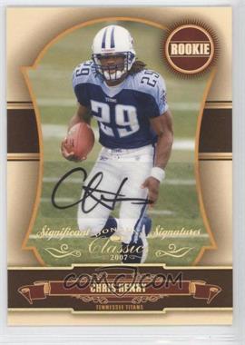 2007 Donruss Classics - [Base] - Significant Signatures Gold #162 - Rookie - Chris Henry /100