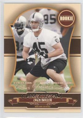 2007 Donruss Classics - [Base] - Timeless Tributes Bronze #195 - Rookie - Zach Miller /100