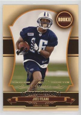 2007 Donruss Classics - [Base] - Timeless Tributes Gold #259 - Rookie - Joel Filani /25