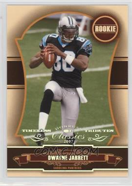 2007 Donruss Classics - [Base] - Timeless Tributes Silver #179 - Rookie - Dwayne Jarrett /50