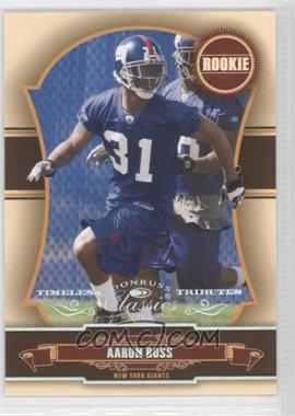 2007 Donruss Classics - [Base] - Timeless Tributes Silver #212 - Rookie - Aaron Ross /50