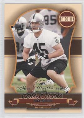 2007 Donruss Classics - [Base] #195 - Rookie - Zach Miller /1499