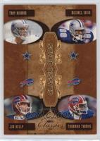 Troy Aikman, Michael Irvin, Jim Kelly, Thurman Thomas #/250