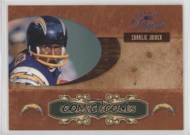 2007 Donruss Classics - Classic Singles - Platinum #CS-2 - Charlie Joiner /25