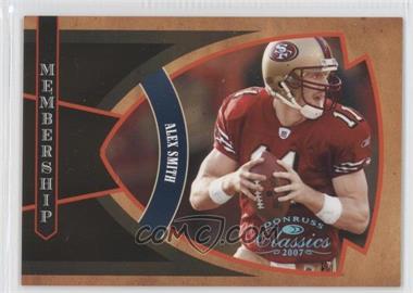 2007 Donruss Classics - Membership - Platinum #M-1 - Alex Smith /25