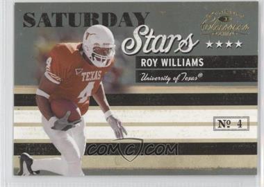 2007 Donruss Classics - Saturday Stars - Gold #SS-24 - Roy Williams /100