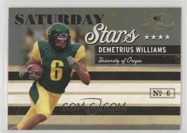 2007 Donruss Classics - Saturday Stars - Gold #SS-3 - Demetrius Williams /100