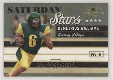 2007 Donruss Classics - Saturday Stars - Gold #SS-3 - Demetrius Williams /100