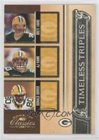 Brett Favre, AJ Hawk, Donald Driver #/100