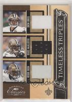 Drew Brees, Deuce McAllister, Reggie Bush #/250