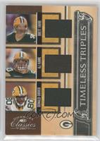 Brett Favre, AJ Hawk, Donald Driver #/250