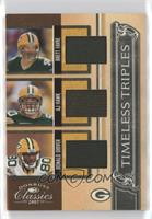 Brett Favre, AJ Hawk, Donald Driver #/250