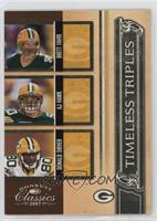 Brett Favre, AJ Hawk, Donald Driver #/250