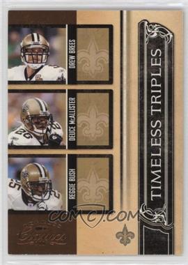 2007 Donruss Classics - Timeless Triples #TT-4 - Drew Brees, Deuce McAllister, Reggie Bush /1000