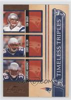 Tom Brady, Corey Dillon, Laurence Maroney #/1,000