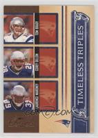 Tom Brady, Corey Dillon, Laurence Maroney [Noted] #/1,000