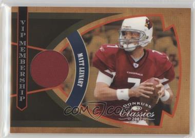 2007 Donruss Classics - VIP Membership Jerseys #M-16 - Matt Leinart /250