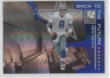 2007 Donruss Elite - Back to the Future - Blue #BTF-5 - Tony Romo, Troy Aikman /400