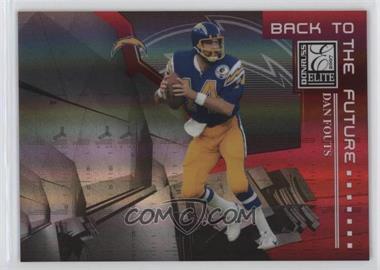 2007 Donruss Elite - Back to the Future - Red #BTF-6 - Dan Fouts, Philip Rivers /200