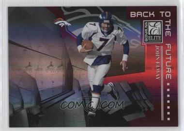 2007 Donruss Elite - Back to the Future - Red #BTF-7 - Jay Cutler, John Elway /200