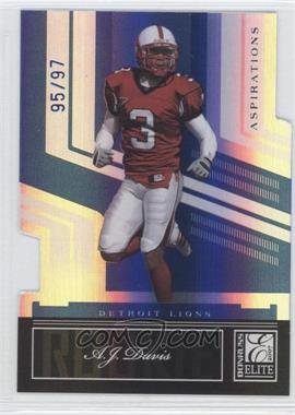 2007 Donruss Elite - [Base] - Aspirations Die-Cut #101 - A.J. Davis /97