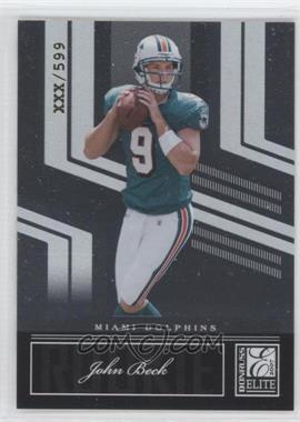 2007 Donruss Elite - [Base] - National Convention Samples #156 - John Beck /599