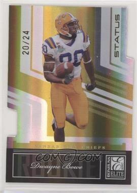 2007 Donruss Elite - [Base] - Status Gold Die-Cut #135 - Dwayne Bowe /24