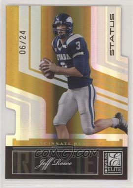 2007 Donruss Elite - [Base] - Status Gold Die-Cut #154 - Jeff Rowe /24