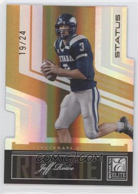 2007 Donruss Elite - [Base] - Status Gold Die-Cut #154 - Jeff Rowe /24