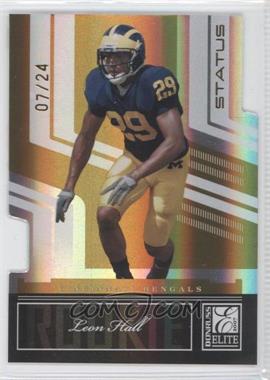 2007 Donruss Elite - [Base] - Status Gold Die-Cut #170 - Leon Hall /24