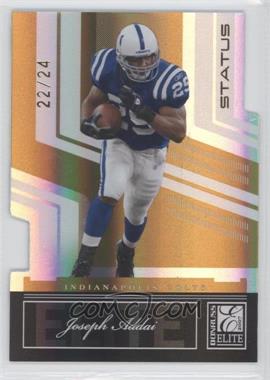 2007 Donruss Elite - [Base] - Status Gold Die-Cut #42 - Joseph Addai /24