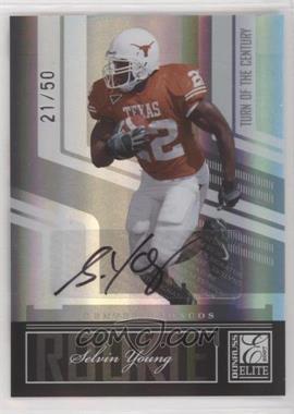 2007 Donruss Elite - [Base] - Turn of the Century Rookie Autographs #186 - Selvin Young /50